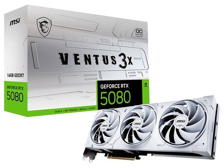 Video kart "MSI GeForce RTX 5080 16G Ventus 3X OC White Graphic Card 16GB GDDR7 256-bit"