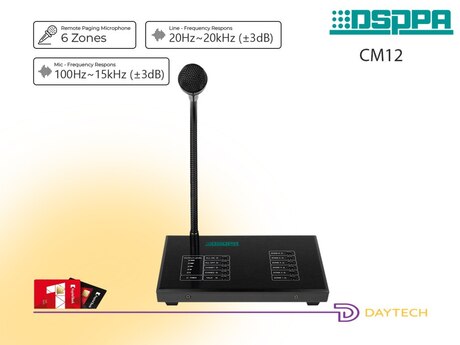 "DSPPA CM12 6" zon uzaqdan paging mikrofon "DSPPA CM12 6" zon uzaqdan paging mikrofon