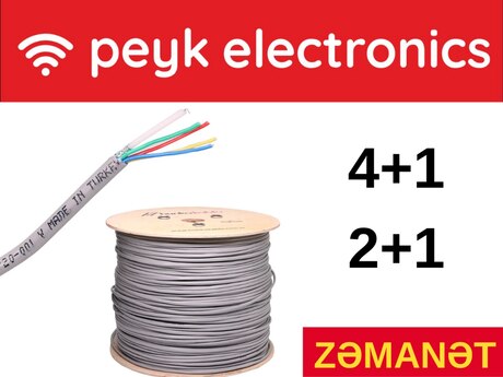 Kamera kabeli 2x0.5 / RG59 BNC | Güc və video birləşmiş kabel | 50m – 100m rulon Kamera kabeli 2x0.5 / RG59 BNC | Güc və video birləşmiş kabel | 50m – 100m rulon
