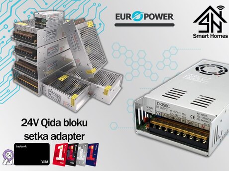 "Europower " 24V adapter qida bloku