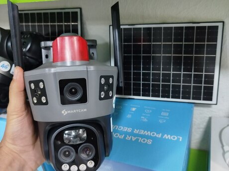 4G Sim kartlı Solar 360° FHD kamera 12MP/4K+64GB 4G Sim kartlı Solar 360° FHD kamera 12MP/4K+64GB