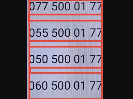 Azercell nömrə – (050) 500-01-77