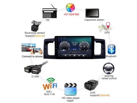 "Toyota Corolla BYD F3 2013" android monitoru