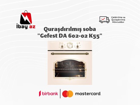 Quraşdırılmış soba "Gefest DA 602-02 K55"