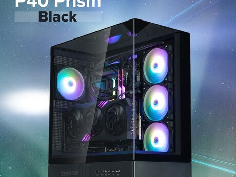 Zalman P40 Prism Black Aquarium ARGB ATX Gaming Case 