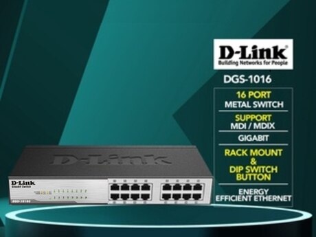 16-Port Gigabit Unmanaged Desktop Switch DGS-1016D