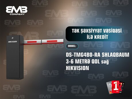 DS-TMG4B0-RA şlaqbaum qolu Hikvision 3-6metr 