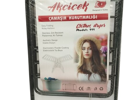 Paltar qurudan asılqan "Akçiçek 111" Paltar qurudan asılqan "Akçiçek 111"