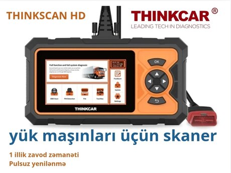 Yük maşınları üçün diaqnostik skaneri ThinkScan HD Yük maşınları üçün diaqnostik skaneri ThinkScan HD