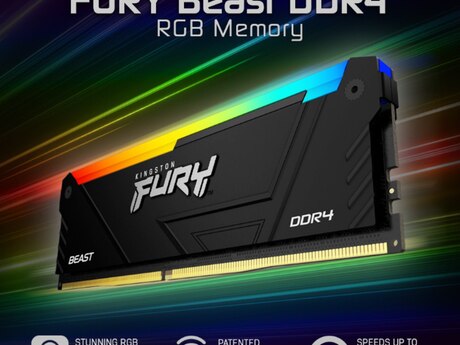 Operativ yaddaş Kingston FURY Beast RGB DDR4-3600 16GB