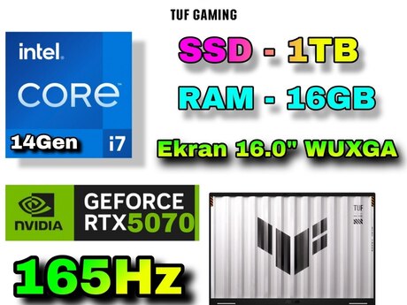 Asus TUF F16 FX608JPR RTX 5070 Gaming 