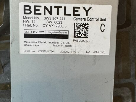 Bentley kamera bloku