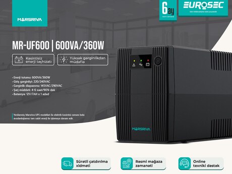 UPS MR-UF600 600VA/ 360W UPS MR-UF600 600VA/ 360W