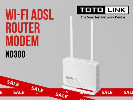 Wi-Fi ADSL Modem Router TOTOLINK ND300