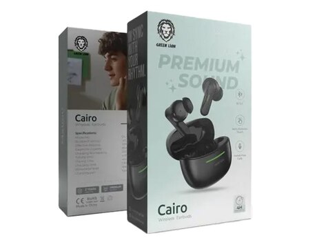 Green Lion Cairo Wireless Earbuds black
