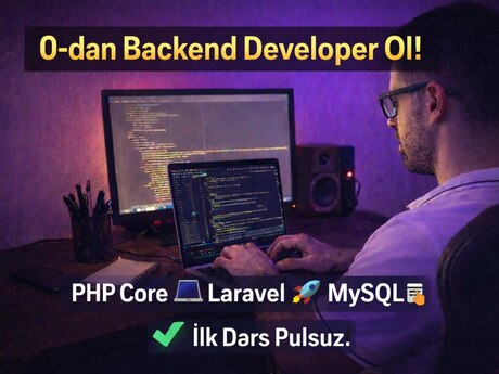 PHP Laravel + MySQL Backend təlimi