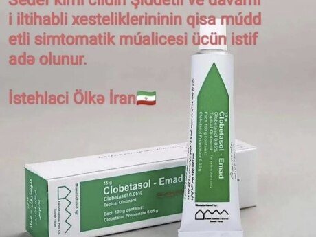 Clobetasol-Emad 0.05% topikal məlhəm