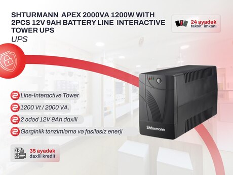 UPS SHTURMANN APEX 2000VA 1200W UPS SHTURMANN APEX 2000VA 1200W