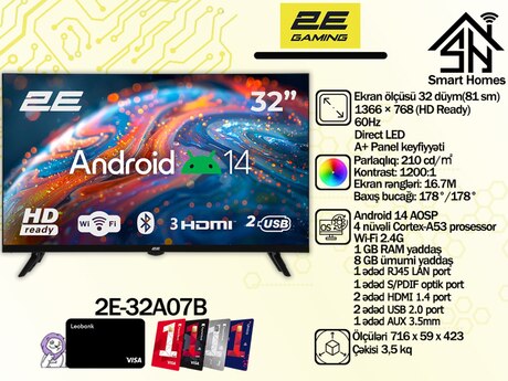 Televizor 2E Smart Android TV Televizor 2E Smart Android TV