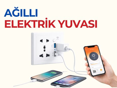 Ağıllı universal elektrik yuvası USB