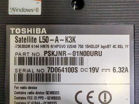 Toshiba ehtiyat hissələri