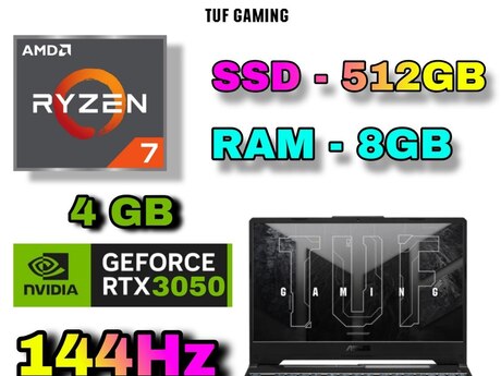 Asus TUF A15 FA506N RTX 3050 Gaming 