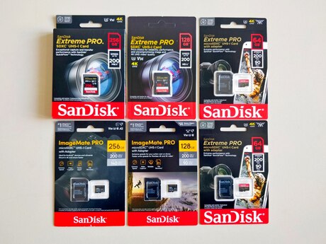 SanDisk Mikrokart/SDcard Pro 4K 64GB-1TB SanDisk Mikrokart/SDcard Pro 4K 64GB-1TB