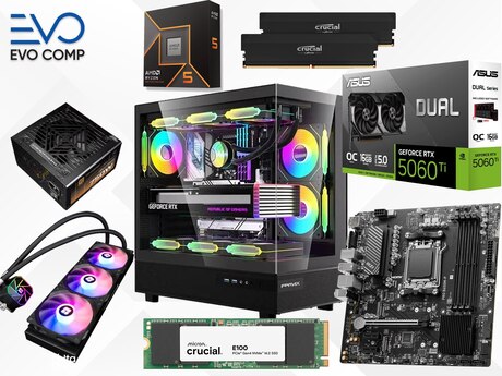 Evo Gaming PC Apex Nova RTX 5060 Ti 16GB Ryzen 5 9600X 32GB 1TB Evo Gaming PC Apex Nova RTX 5060 Ti 16GB Ryzen 5 9600X 32GB 1TB