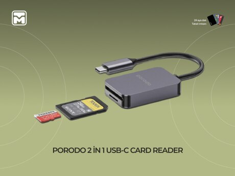 Porodo 2in1 Usb-C Card Reader Porodo 2in1 Usb-C Card Reader