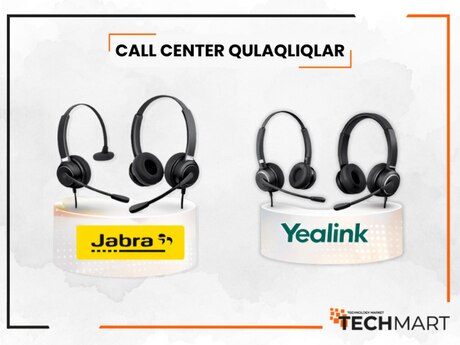Call center qulaqlıqlar Jabra, Yealink