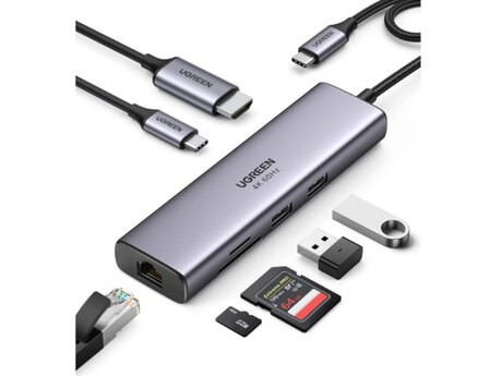 Çevirici "Ugreen 7 in-1 Multiport Adapter USB-C CM512"
