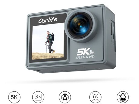 Action kamera 5K Ultra HD Wifi Touchscreen Action kamera 5K Ultra HD Wifi Touchscreen