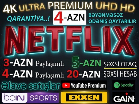 "Netflix" səhifəsi