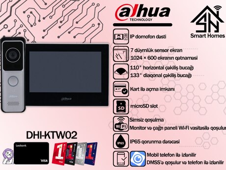 Dahua IP domofon dəsti DHI-KTW02