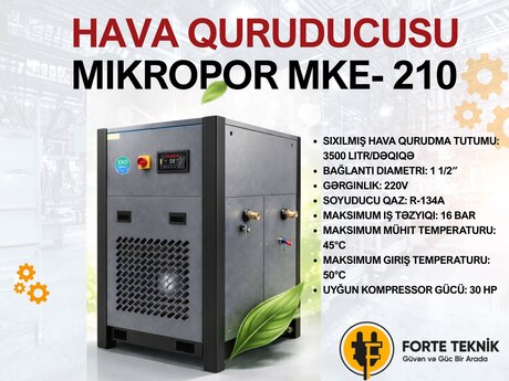 Kompressor üçün hava quruducu Mikropor MKE 210