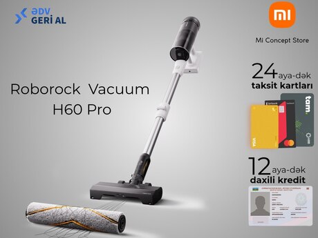 Vertikal tozsoran "Roborock H60 Pro" Vertikal tozsoran "Roborock H60 Pro"