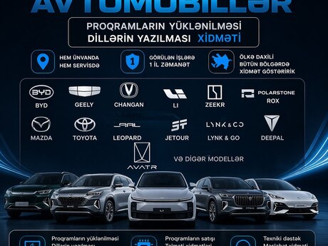 Avtomobillərə dil və proqramların yazılması Avtomobillərə dil və proqramların yazılması