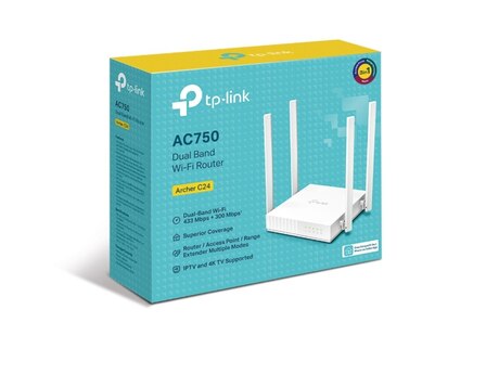 Router "TP-Link Archer C24 AC750 Dual-Band Wifi"