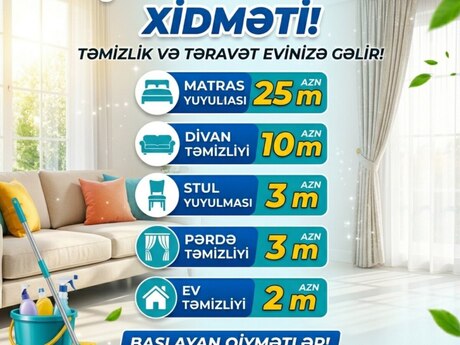 Divan təmizləmə xidməti