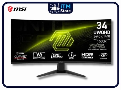 MSI MAG 346CQ 3.5K Curved Gaming Monitor