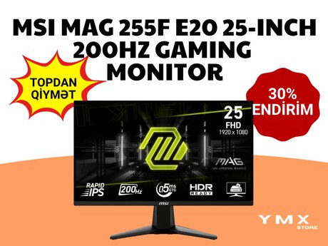 Monitor "MSI MAG 255F E20 200HZ"