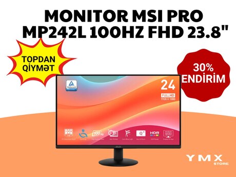 Monitor MSI PRO MP242L 100HZ FHD 23.8"