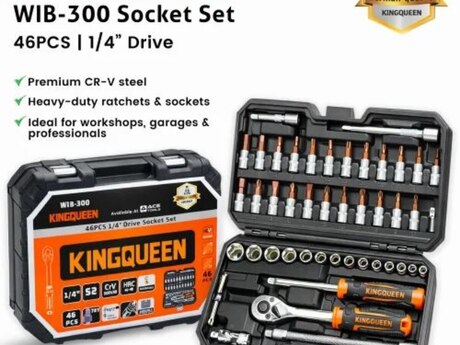 Trişotka açar dəsti KingQueen 46pcs