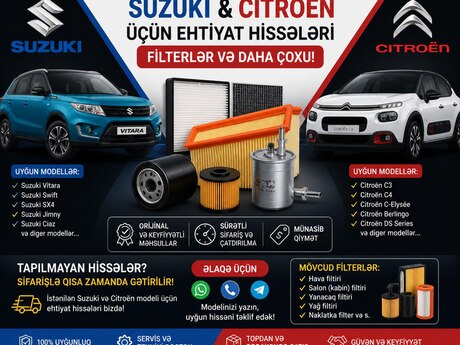 Suzuki və Citroen ehtiyat hissələri