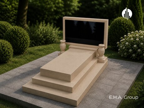 Ağlay daşı ilə ekran formalı qəbir və məzar daşları