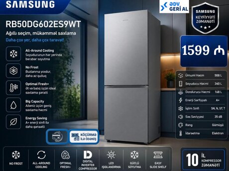 Soyuducu Samsung RB50DG602ES9WT Soyuducu Samsung RB50DG602ES9WT