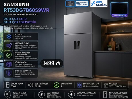 Soyuducu Samsung RT53DG7B60S9WR