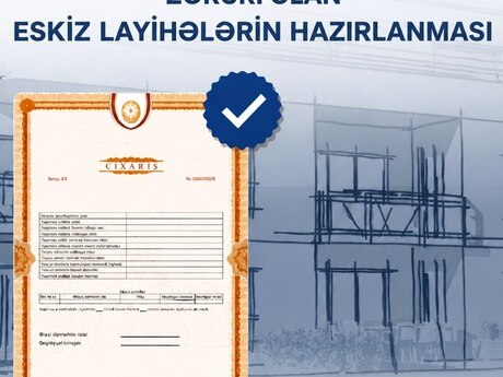 Çixarış (kupça) alinması üçün lisenziyali eskiz