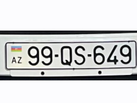 Avtomobil qeydiyyat nişanı - 99-QS-649