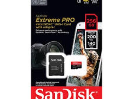 SD Kart "SanDisk 256GB Extreme PRO SDXC UHS-I Card - V30, 4K UHD, SD Card - SDSDXXD-256G-GN4IN " SD Kart "SanDisk 256GB Extreme PRO SDXC UHS-I Card - V30, 4K UHD, SD Card - SDSDXXD-256G-GN4IN "